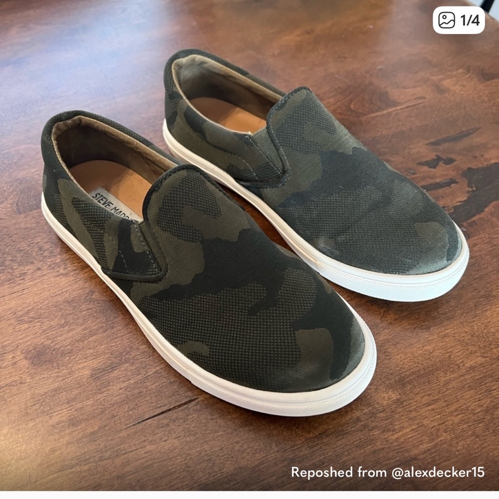 Steve Madden Camouflage Slip-On Sneakers